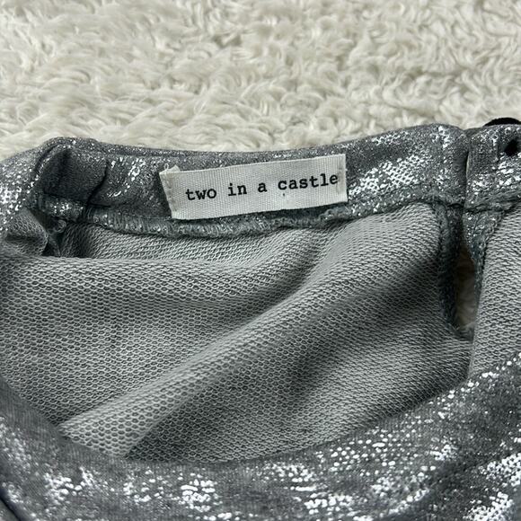 Two in a Castle geometric colorblock long sleeved shift dress, 11 - Picture 7 of 8